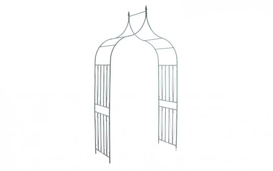 Zielony łuk ogrodowy o szer. 140 cm z ornamentem PURI