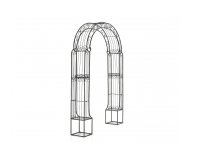 Brama z metaloplastyki łuk różany AKIPUR BRĄZ