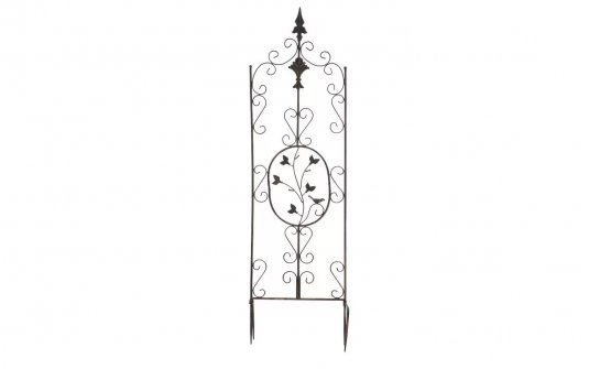 Brązowa trelisa ogrodowa z ornamentem wys 105 cm BHURA