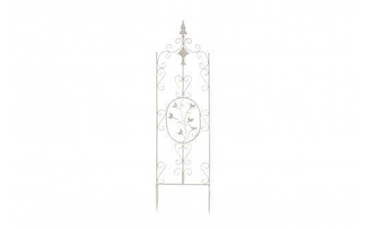 Kremowa trelisa ogrodowa z ornamentem wys 105 cm BHURA 