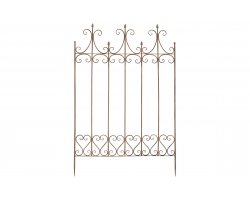 Płotek ogrodowy metalowy retro FABIUS kolor brązowy antyczny metaloplastyka