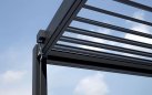 Grafitowa pergola lamelowa 3 x 4 m aluminiowa 