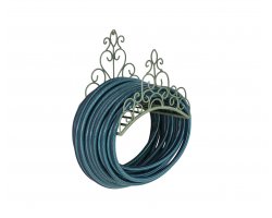 ozdobny uchwyt ścienny na wąż ogrodowy