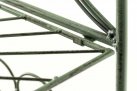 szybkoskładalny regał metalowy retro MIRA jasnozielony patynowany