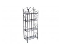 czarny kwietnik regał metalowy retro MIRA