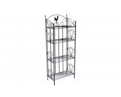 czarny kwietnik regał metalowy retro MIRA