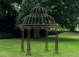 pawilon z kopułą retro metalowy