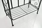 Czarny skłądany regał metaloplastyka prowansalski ROCHA