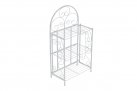 Biały składany regał metaloplastyka prowansalski ROCHA