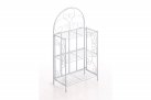 Biały składany regał metaloplastyka prowansalski ROCHA