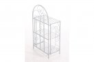 Biały składany regał metaloplastyka prowansalski ROCHA