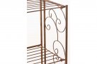 Brązowy rdzawy składany regał metaloplastyka prowansalski ROCHA