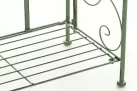 Zielony antyczny składany regał metaloplastyka prowansalski ROCHA