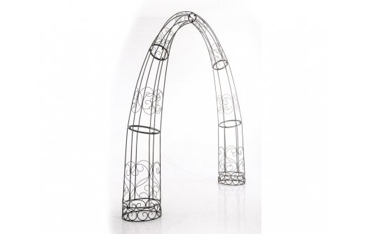 półokrągły łuk pergola metalowa ogrodowa