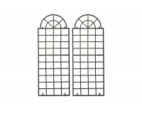 2x krata metalowa na rośliny pnące brąz metaliczny