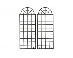 2x krata metalowa na rośliny pnące brąz metaliczny