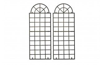 2x krata metalowa na rośliny pnące brąz metaliczny