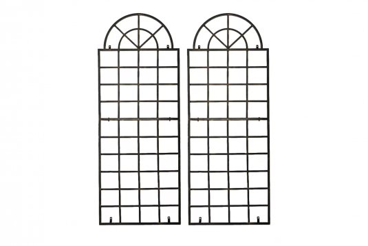 2x krata metalowa na rośliny pnące brąz metaliczny