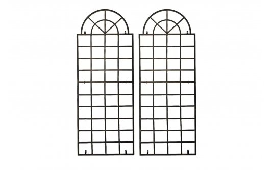 2x krata metalowa na rośliny pnące brąz metaliczny