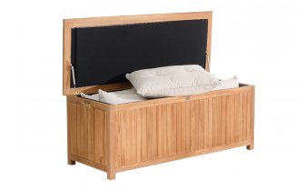 skrzynia z drewna teakowego na poduszki OTERO