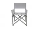 biały reżyserski fotel aluminiowy