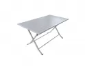 stół aluminiowy z krzyzowymi nogami 140x80 cm