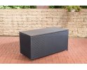 Skrzynia na poduszki ogrodowa z technorattanu CZARNA