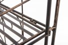 Brązowy metaliczny regał składany prowansalski ogrodowy retro LENA