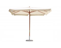 Parasol ogrodowy z nogą drewnianą centralną STANDARD 3x2 m poszycie kremowe