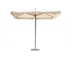 Parasol ogrodowy z nogą drewnianą centralną STANDARD 3x4 m poszycie kremowe