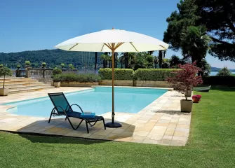 okrągły parasol w stylu japońskim o śr. 330 cm