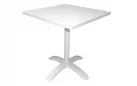 Biały aluminiowy stolik bistro kawiarniany 70x70 cm