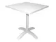 Biały aluminiowy stolik bistro kawiarniany 70x70 cm