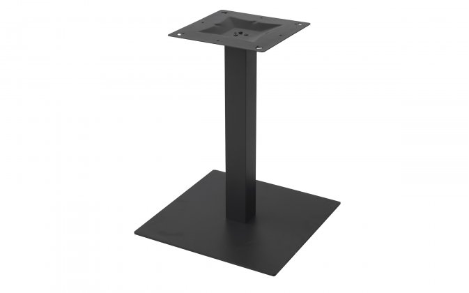 BA009N Podstawa stołu stalowa 55×55 cm – czarna – horeca – mocowanie 3 śruby