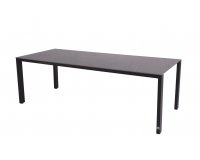 Stół aluminiowy ogrodowy GOA z blatem HPL szarym 