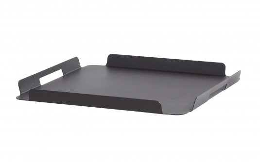 Taca na drinki ciemnoszara 65x65 cm aluminiowa