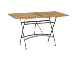 prostokątny stół teak 120x70 cm