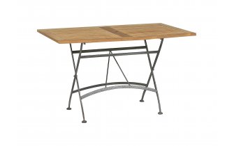 prostokątny stół teak 120x70 cm