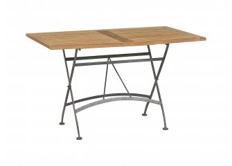 prostokątny stół teak 120x70 cm