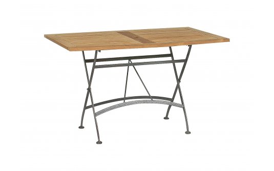 prostokątny stół teak 120x70 cm