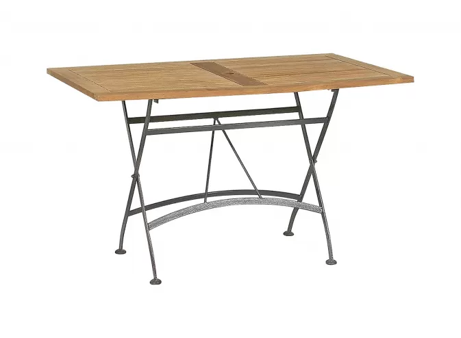 prostokątny stół teak 120x70 cm