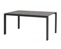 Stół Lafite 160 ogrodowy aluminiowy grafitowy blat kamień natryskowy