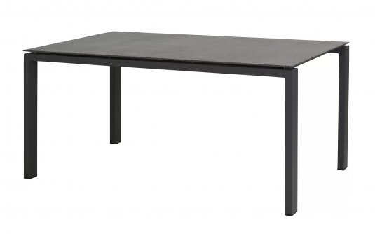 Stół Lafite 160 ogrodowy aluminiowy grafitowy blat kamień natryskowy Stół Lafite 160 ogrodowy aluminiowy grafitowy blat kamień natryskowy