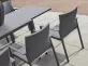 Meble ogrodowe aluminiowe stołowe z blatem spraystone