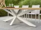 stol podstawa aluminiowa biała