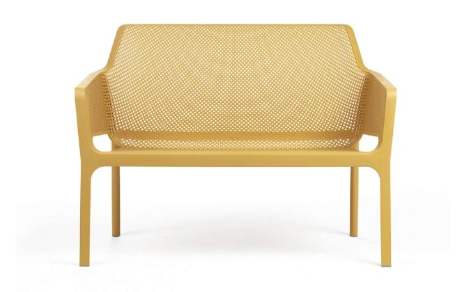 ławka ogrodowa nardi net żółta 