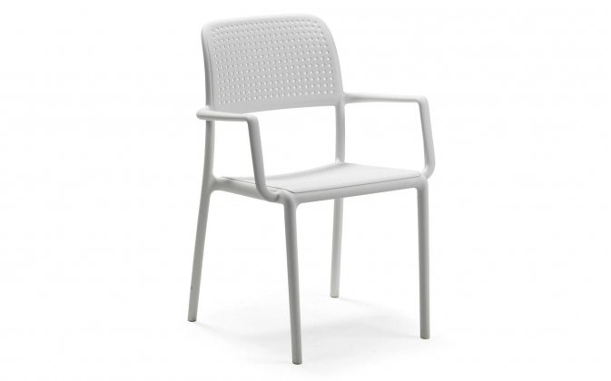 Fotel ogrodowy stołowy nardi BORA biały bianco