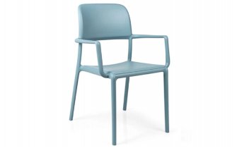 Fotel restauracyjny RIVA niebieski