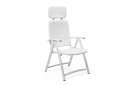 fotel z zagówkiem acqumarina nardi biały