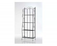 Regał LEA czarny metalowy retro ogrodowy